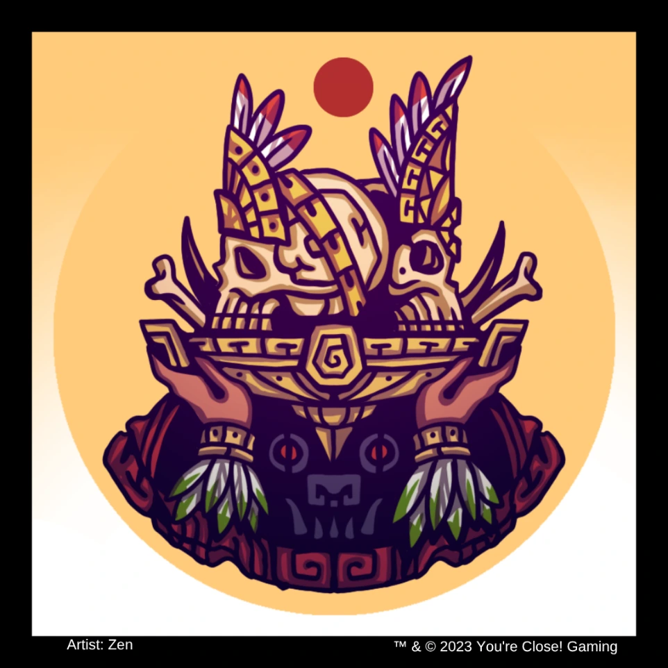 Gather the bones artwork from Masters of Myth